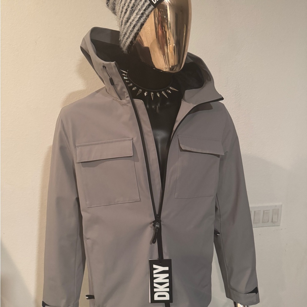 DKNY Gray Performance Jacket Modern Fit